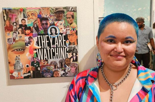 a series of colorful paintings